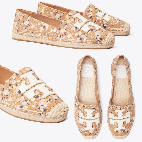 Tory Burch Shoes - Tory Burch Ines Espadrille - New Ivory Confetti Cork, Size 7.5 NWB